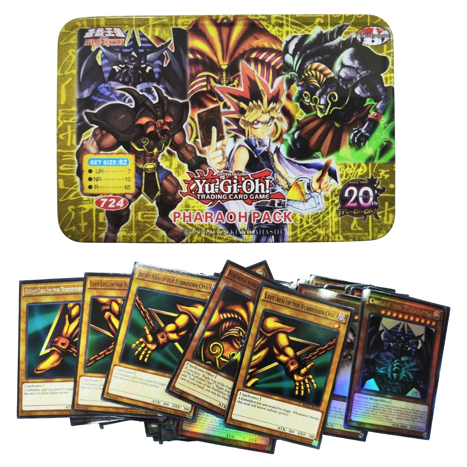 Yu Gi Oh Cards PHARAOH PACK Card English Holographic Golden White Dragon Duel Game Collection Card with Tin Box Yu Gi Oh Cards PHARAOH PACK Card English Holographic Golden White Dragon Duel Game Collection Card with Tin Box